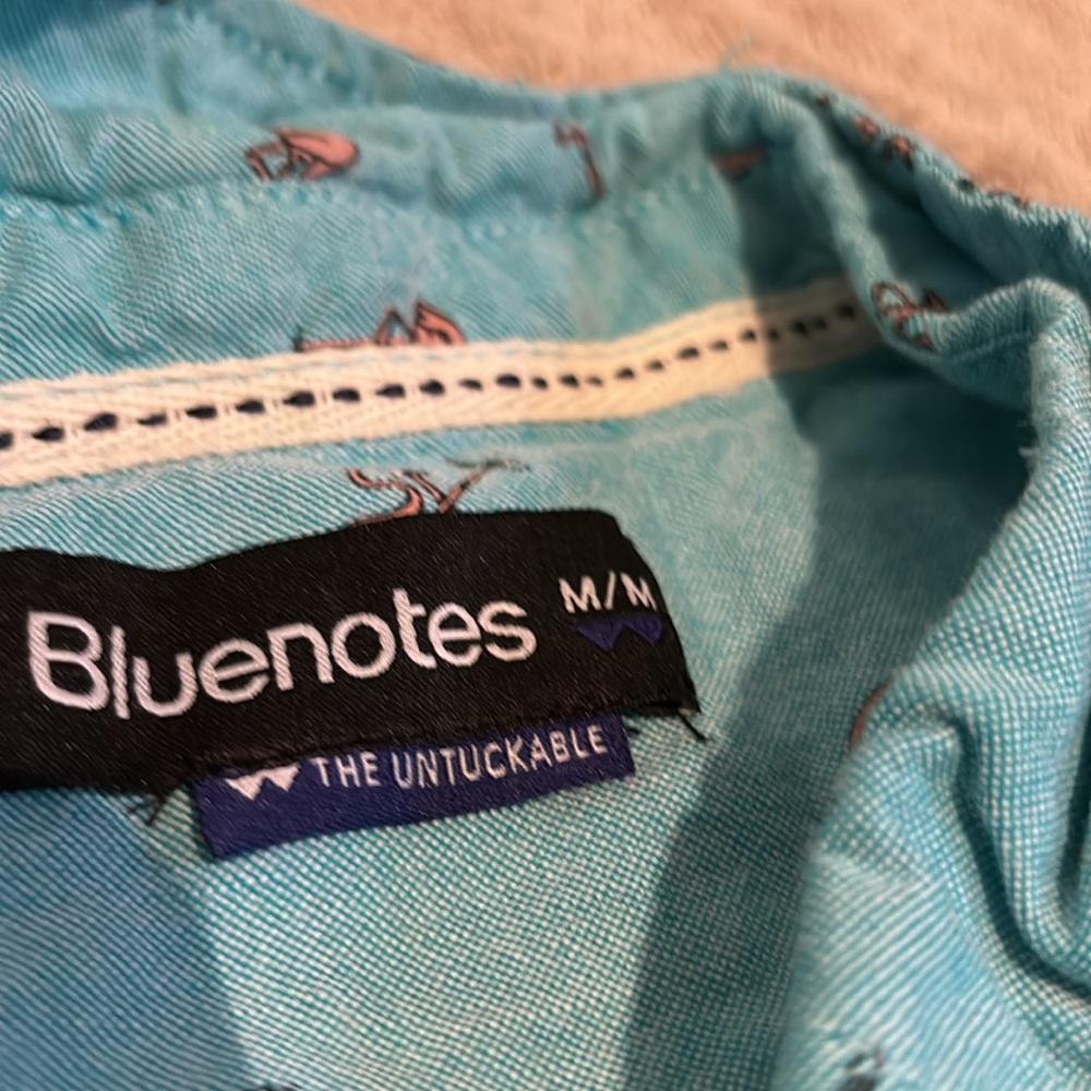Blue note button down tshirt - Picture 3 of 5